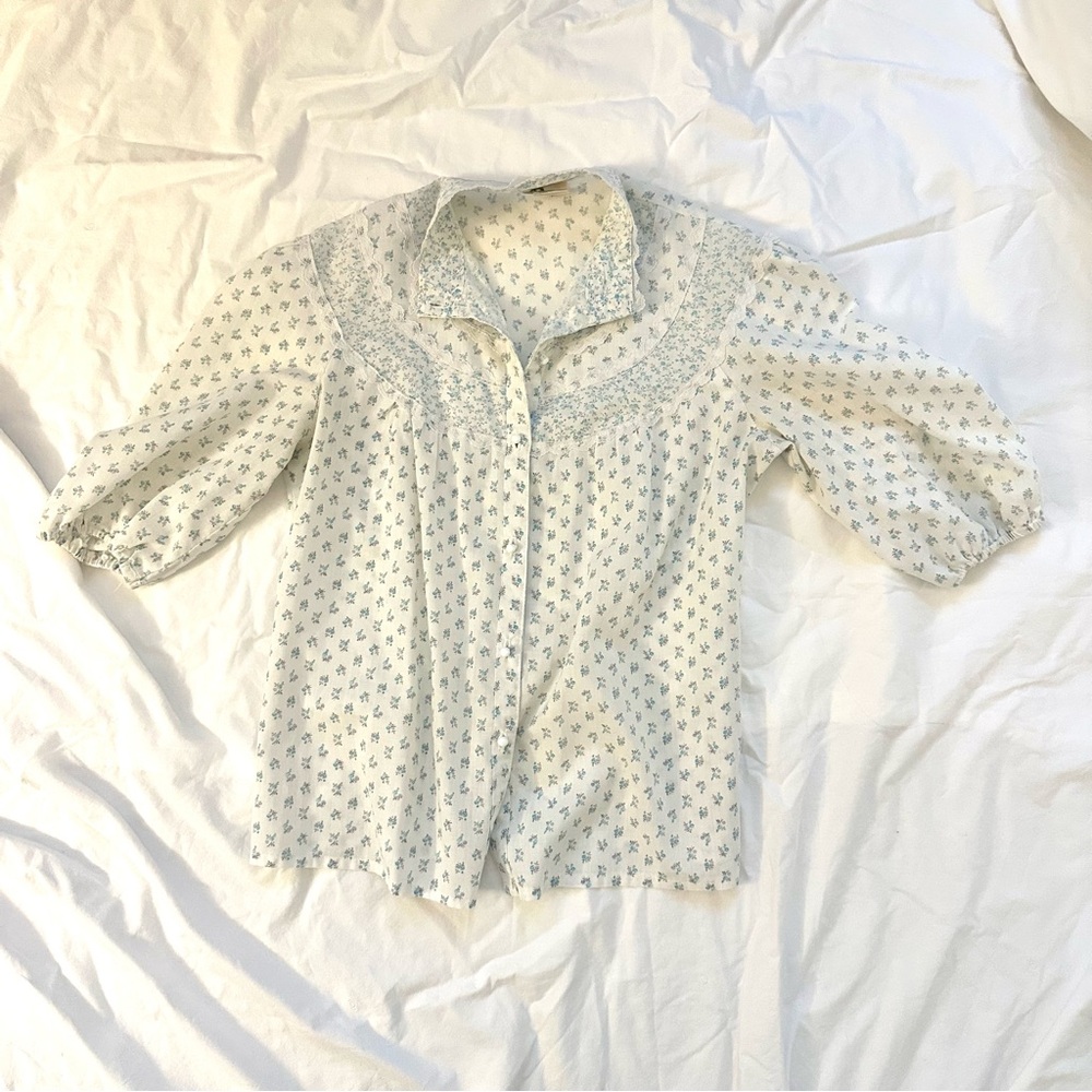 Vintage Byer California Floral Prairie Top